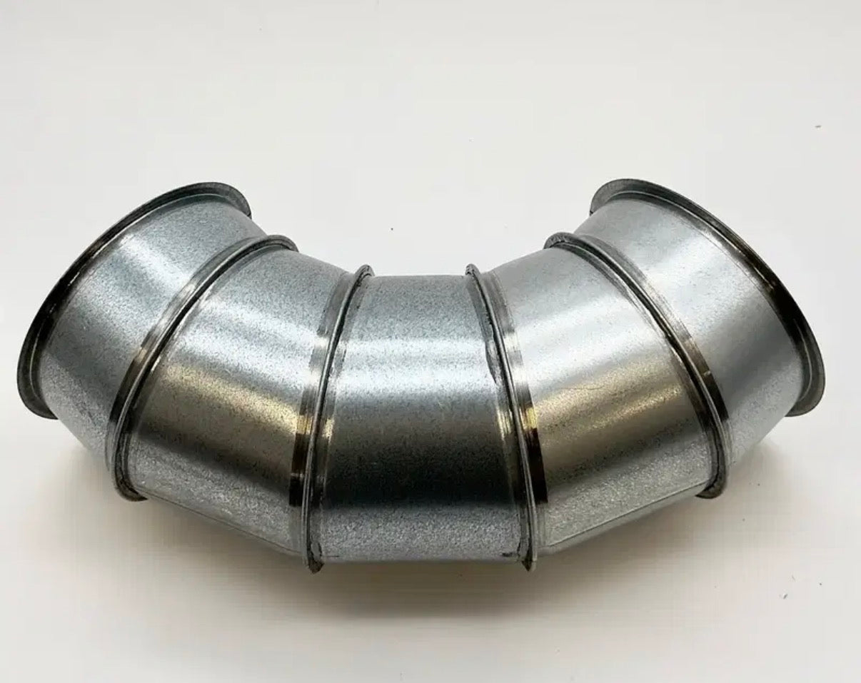 Coude 90° Galvanisé Segmenté Ø100–300mm